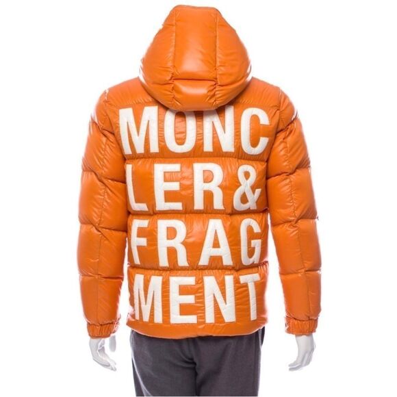 RARE Moncler x Fragment Orange Genius 7 Goose Down Puffer Coat NWT SZ 1 (Men S) - Picture 3 of 16